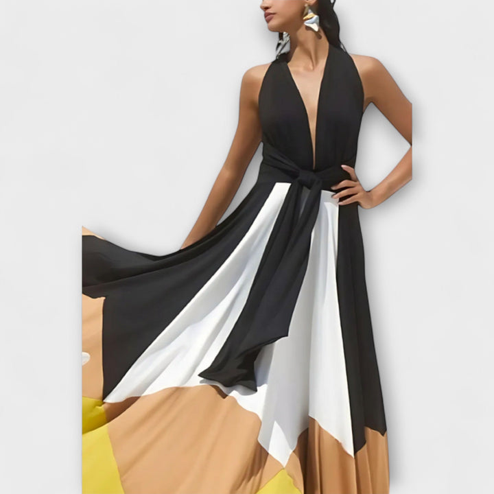 Nava - Rochie lungă cu spatele descoperit