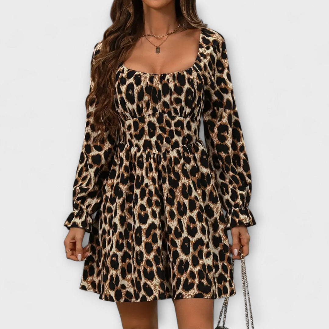 Rochie fermecătoare cu imprimeu leopard