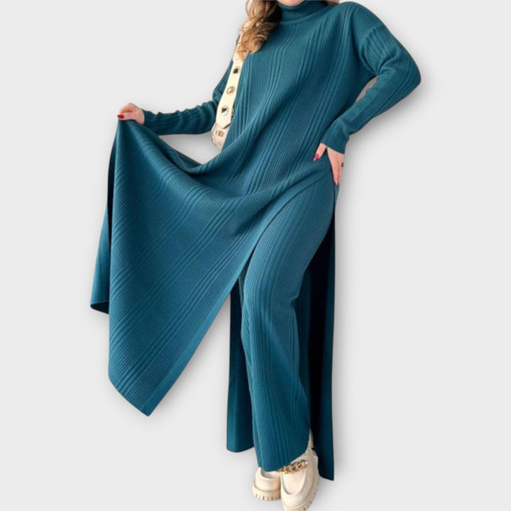 Rochie Maxi tricotată cu croiala lejeră