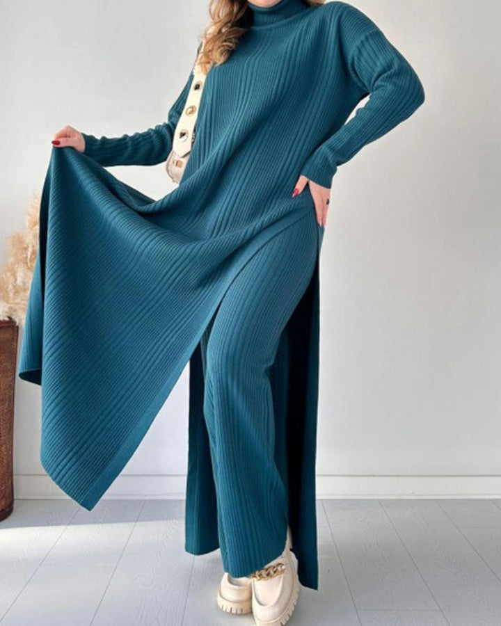 Rochie Maxi tricotată cu croiala lejeră