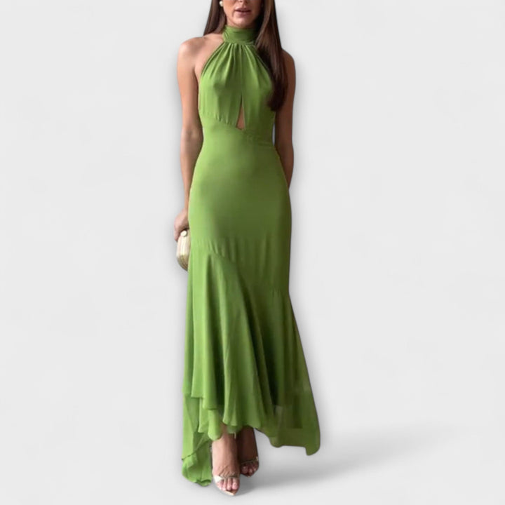 Elodie - Rochie maxi elegantă asimetrică
