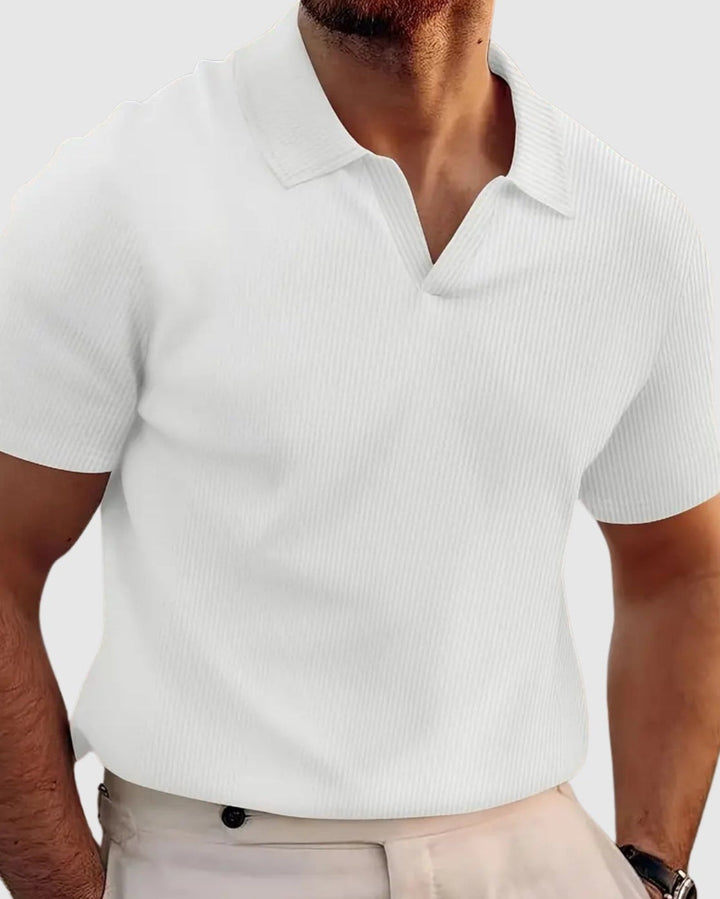 Tricou cu gâtV Libuše– cu model modern