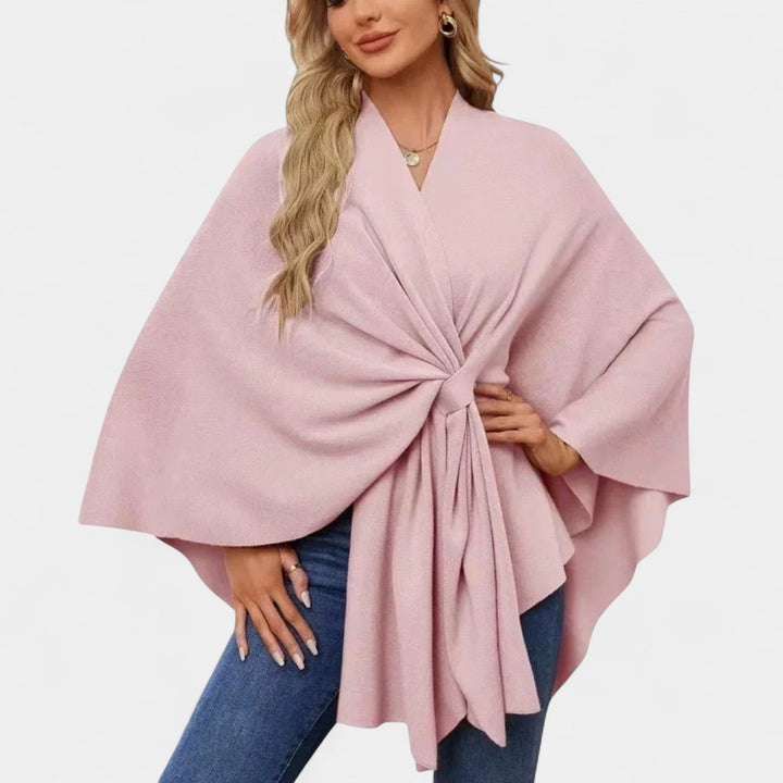 Daniela – Poncho elegant și vaporoasă cu nod