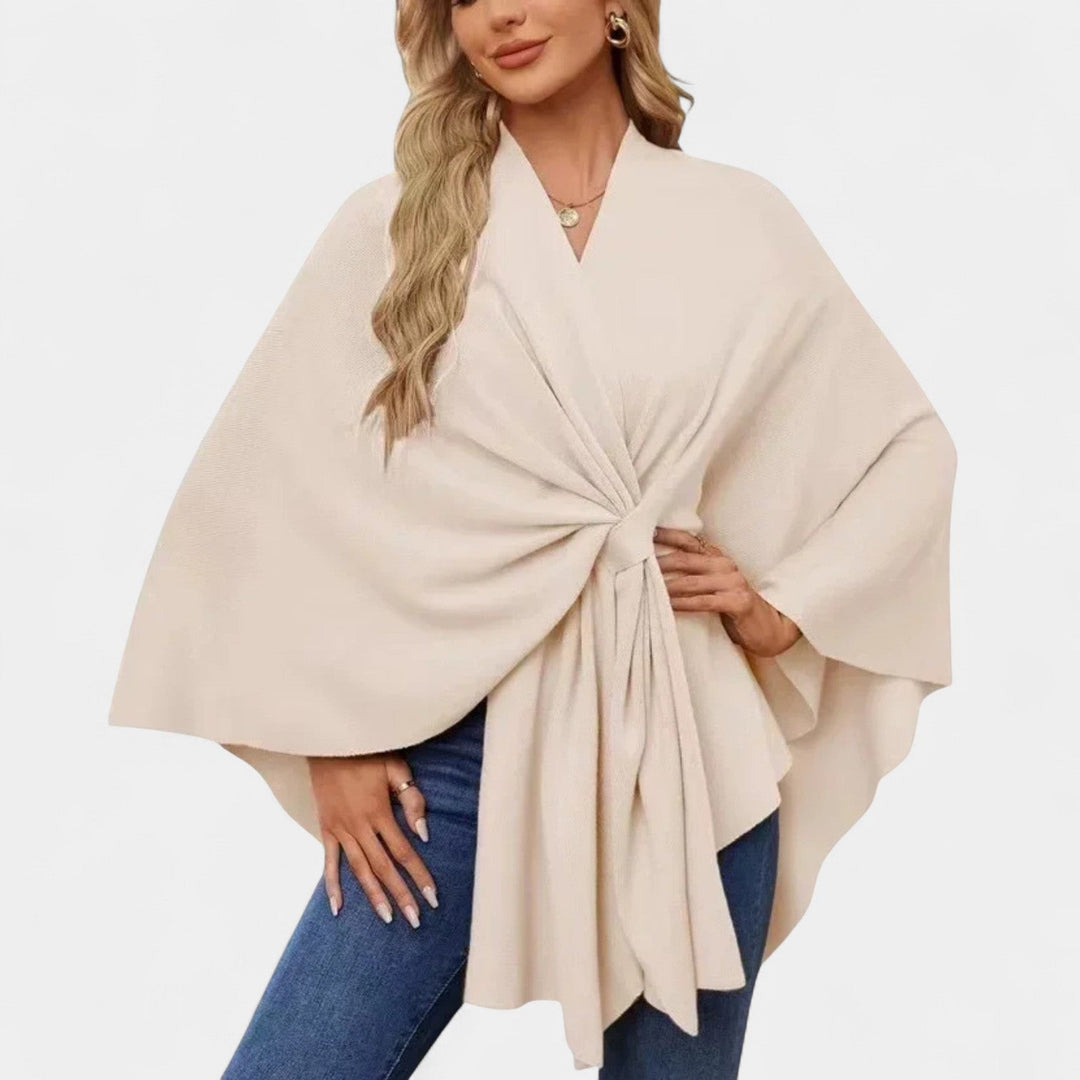 Daniela – Poncho elegant și vaporoasă cu nod