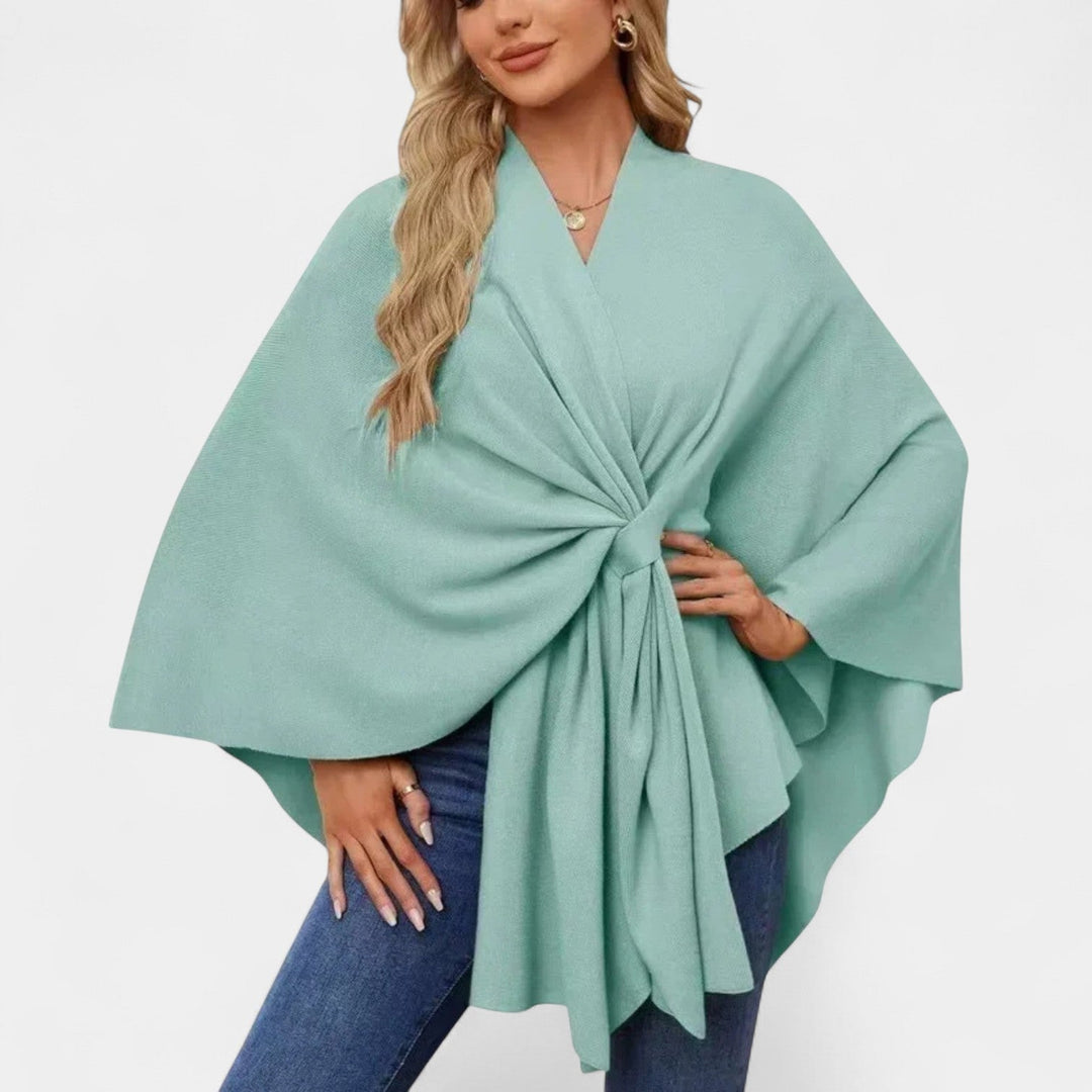Daniela – Poncho elegant și vaporoasă cu nod