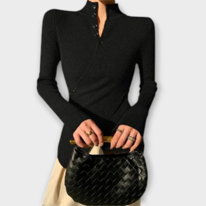 Michiko – Bluza slim fit din tricot elegantă