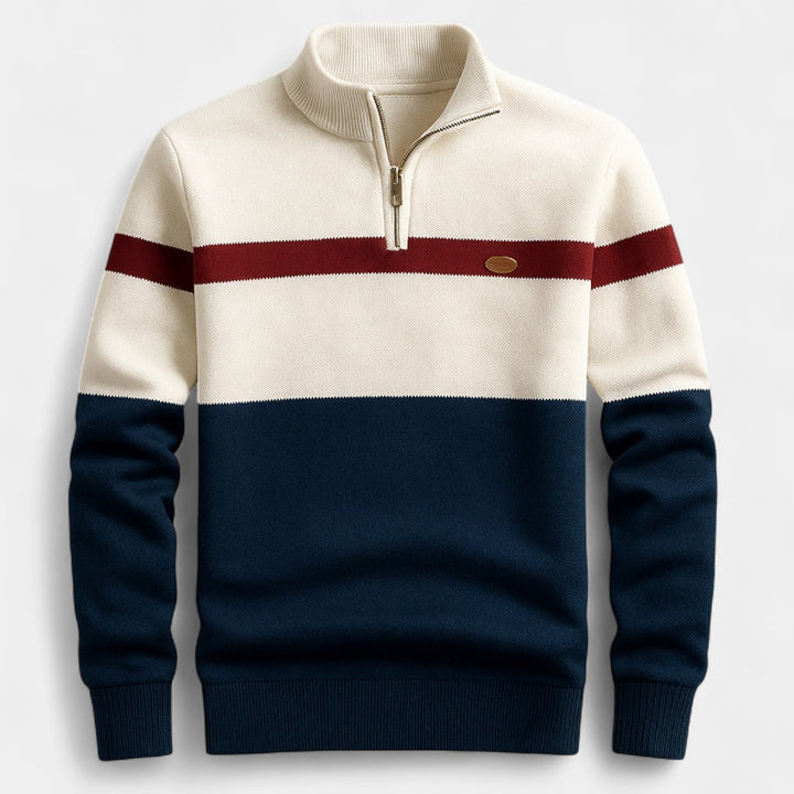 David – Pulover cu fermoar jumătate