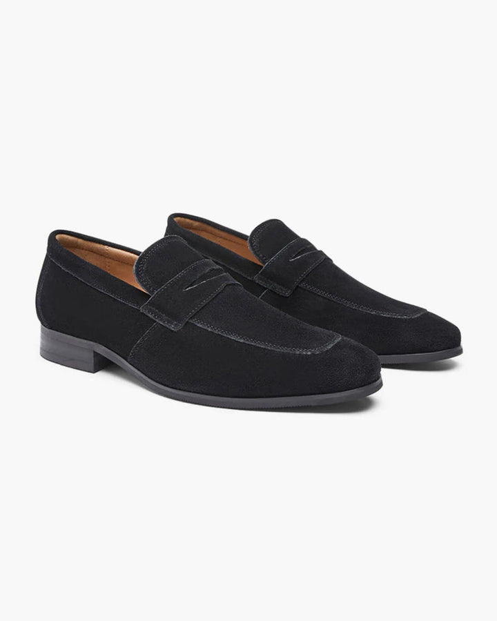 Pantofi Penny Loafer din piele nubuc