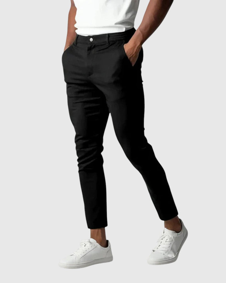 Libuše- Pantaloni Elio Stretch din bumbac