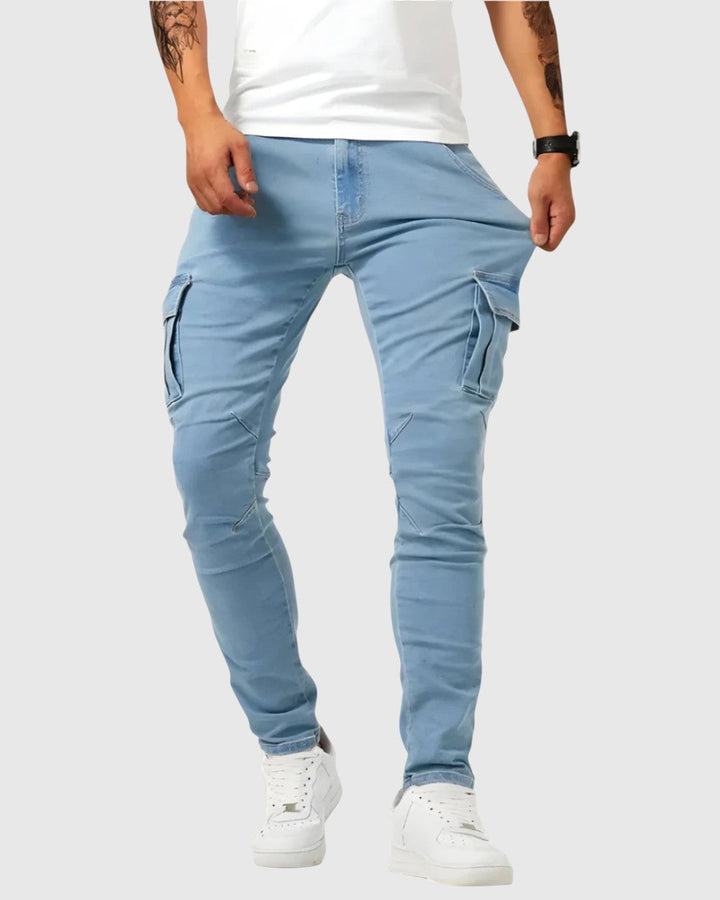 Marino – Pantaloni cargo cu elasticitate