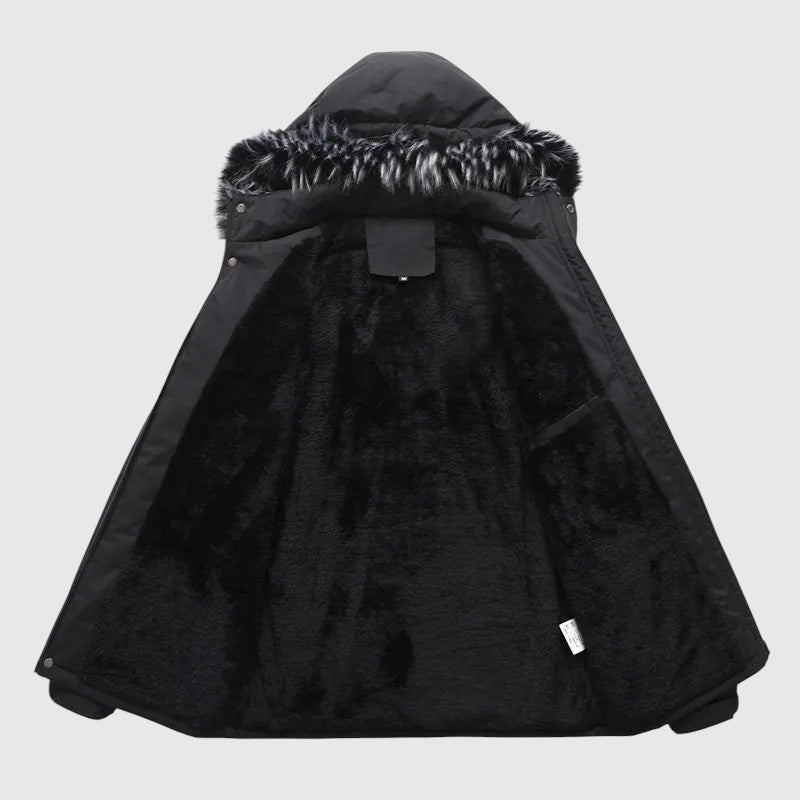 Marek – Geacă matlasată cu glugă și detalii funcționale