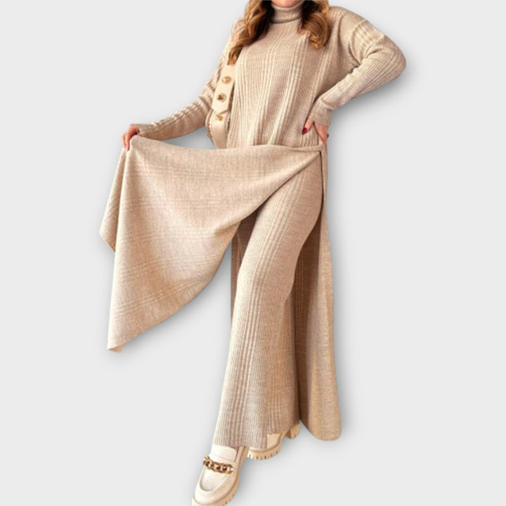 Rochie Maxi tricotată cu croiala lejeră