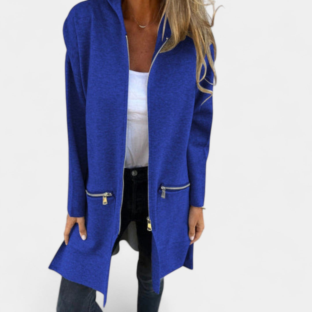 Tereza – Jachetă din sweatshirt cu glugă pentru femei