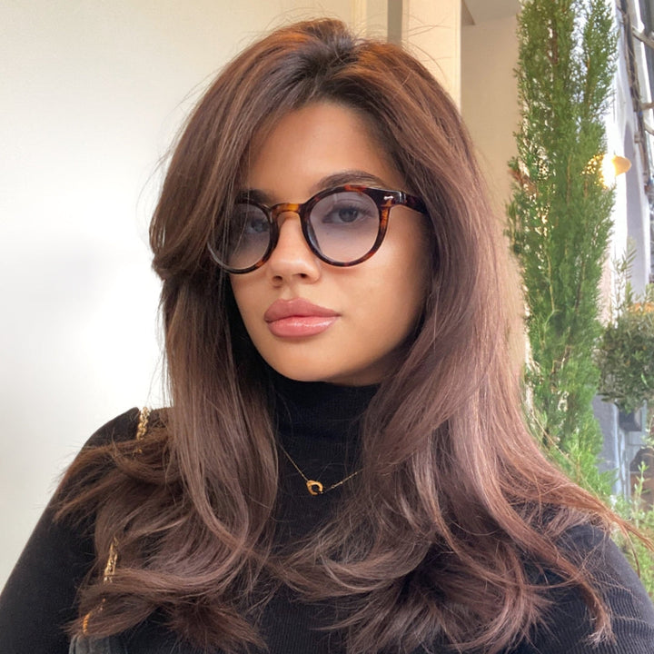 Elizabeta - Ochelari cu Model de Țestoasă Albastră