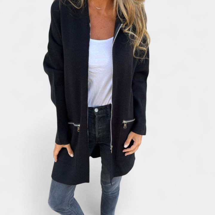 Tereza – Jachetă din sweatshirt cu glugă pentru femei