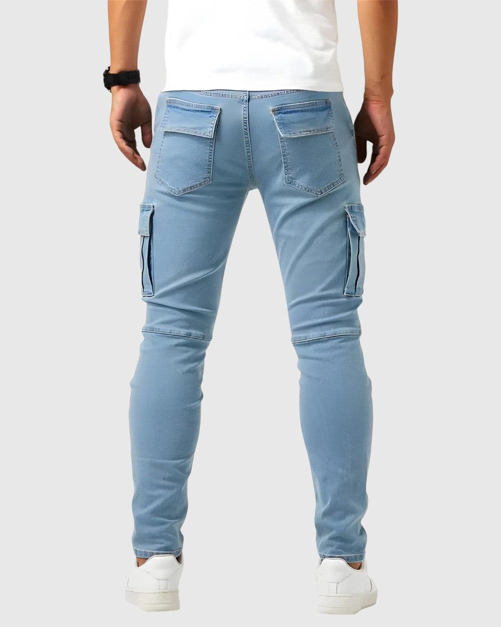 Marino – Pantaloni cargo cu elasticitate