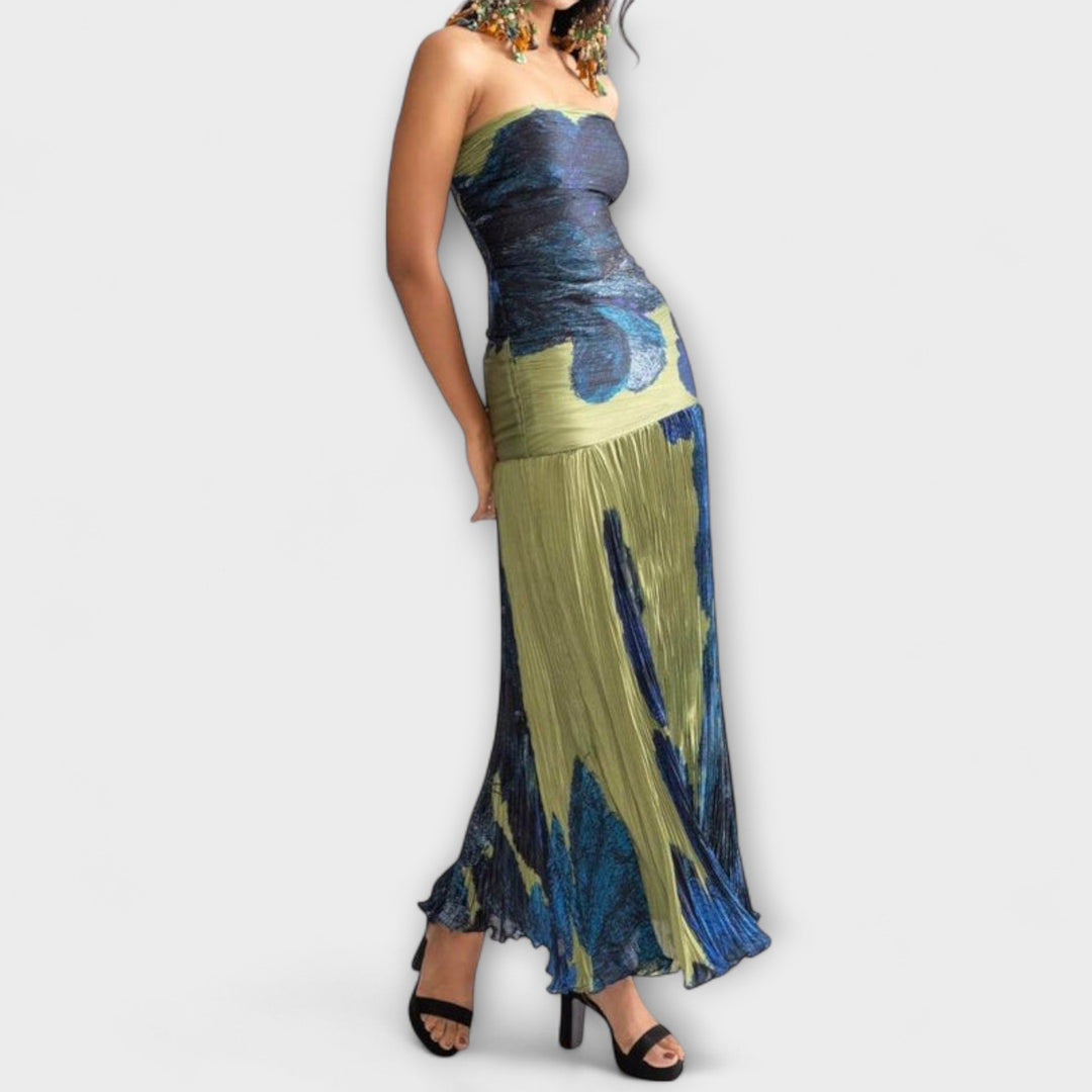 Noelle - Rochie midi fără bretele