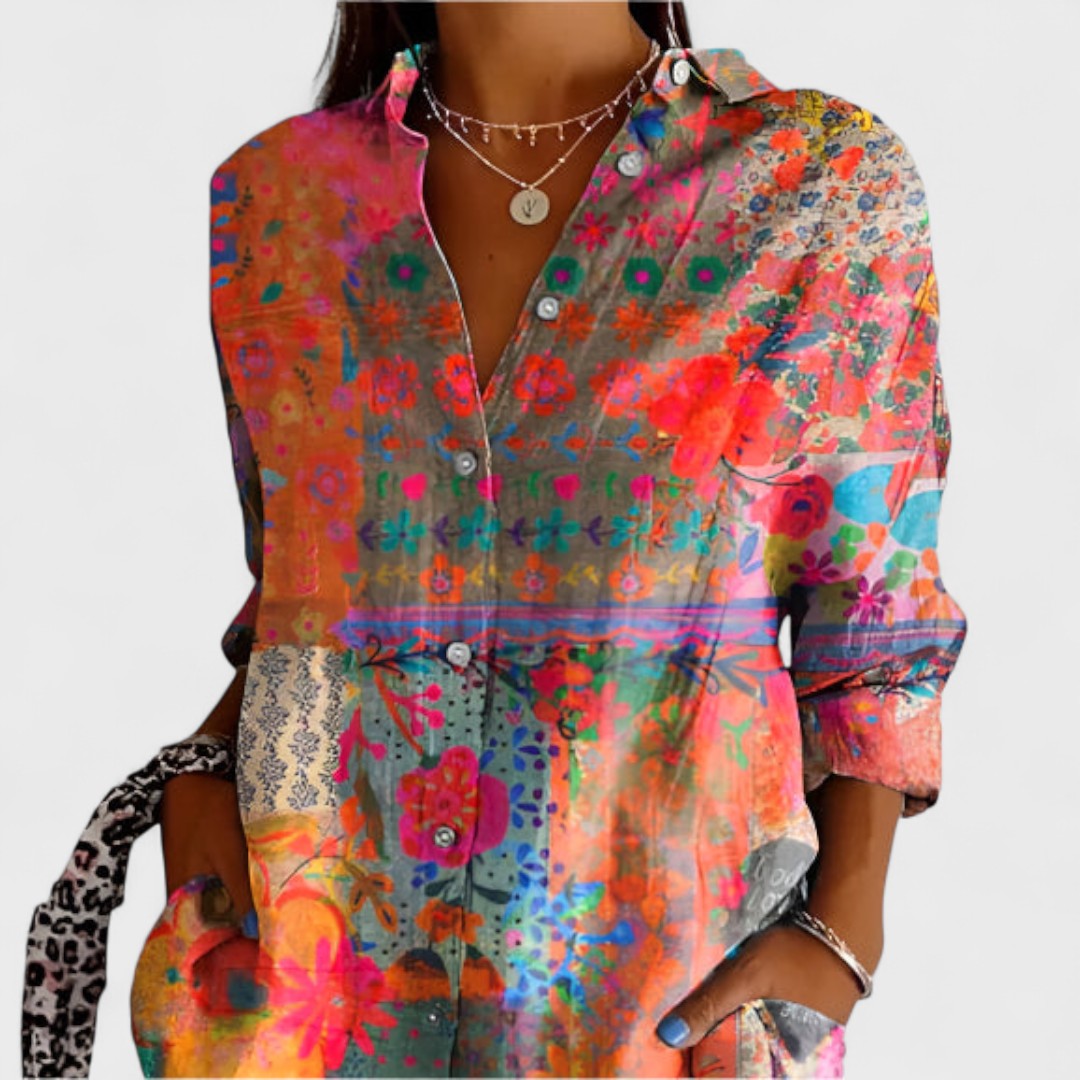 Alice - Camasa cu Model Floral