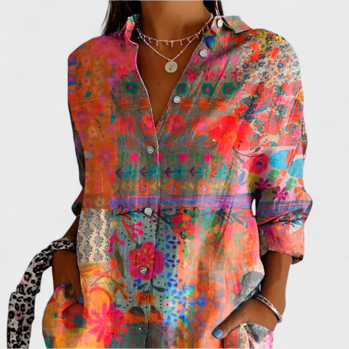 Alice - Camasa cu Model Floral