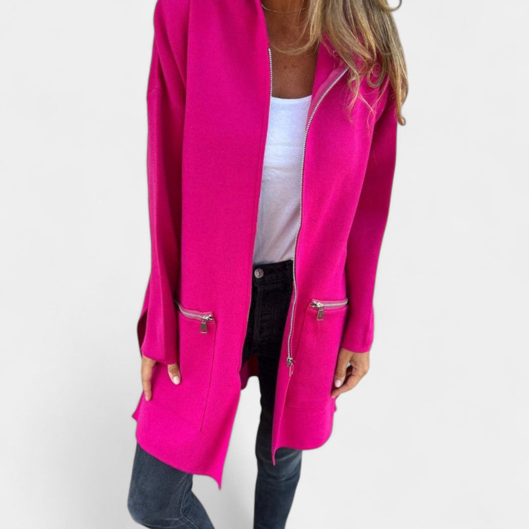 Tereza – Jachetă din sweatshirt cu glugă pentru femei