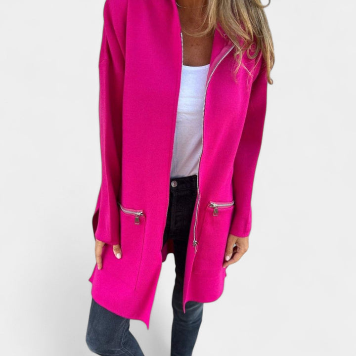 Tereza – Jachetă din sweatshirt cu glugă pentru femei