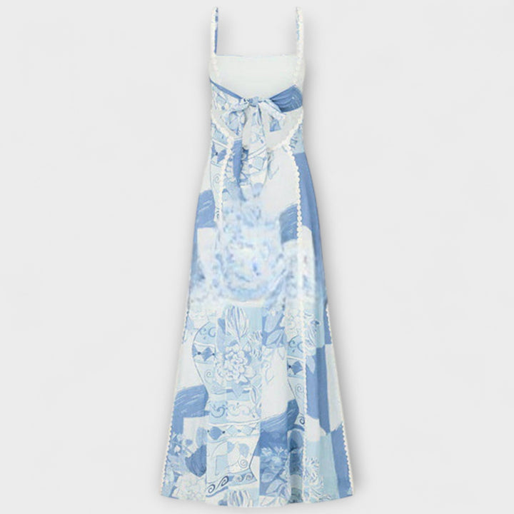 Terasa Ric Ric - Rochie maxi din in cu croială amplă