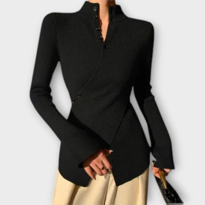 Michiko – Bluza slim fit din tricot elegantă