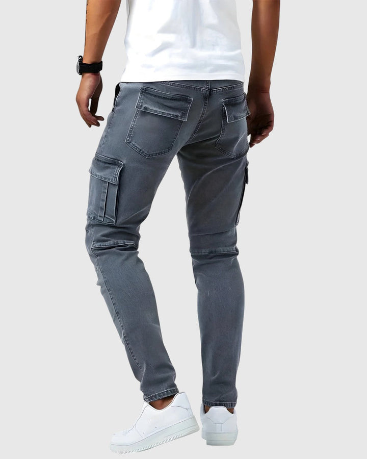 Marino – Pantaloni cargo cu elasticitate