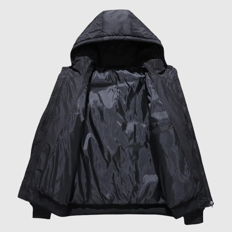 Josef - Geacă căptușită cu glugă și tratament rezistent