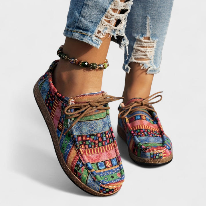 Milena - Pantofi de Artă Colorați