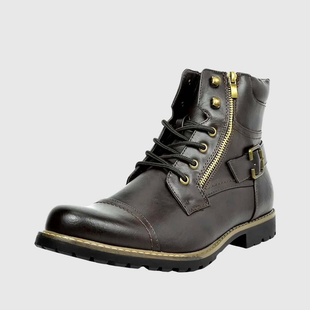 Libuše - Pantofi din piele cu șireturi