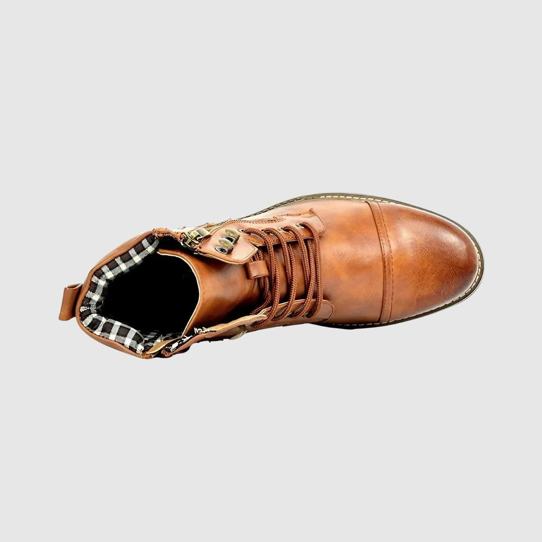 Libuše - Pantofi din piele cu șireturi