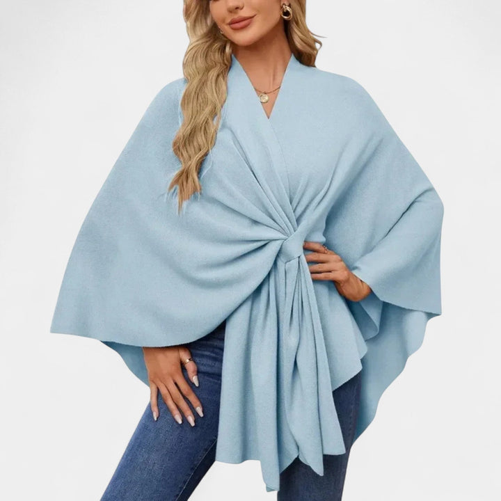 Daniela – Poncho elegant și vaporoasă cu nod