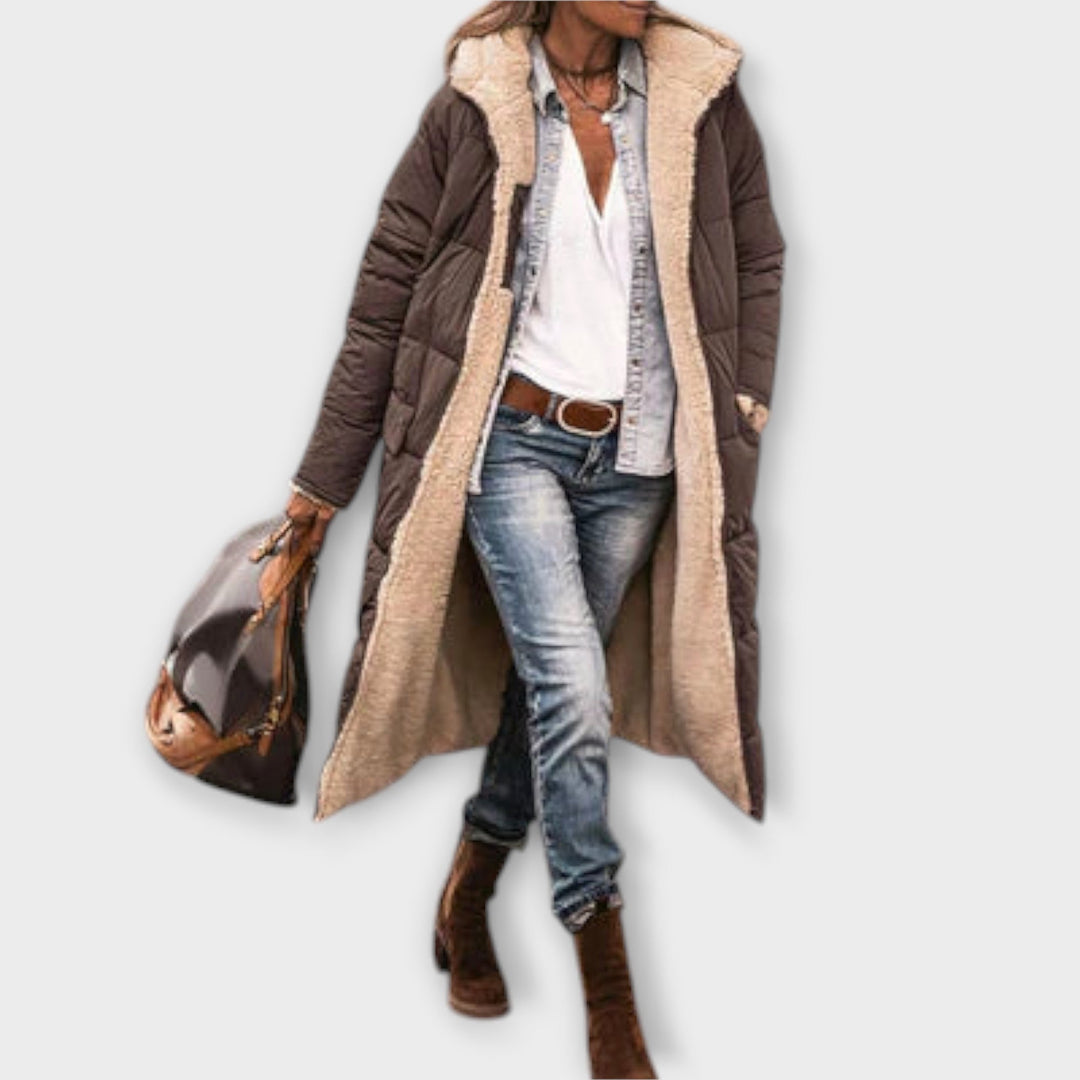 Kora - Palton călduros cu căptușeală din blană