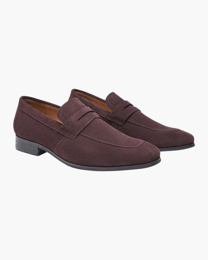 Pantofi Penny Loafer din piele nubuc