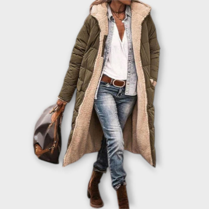 Kora - Palton călduros cu căptușeală din blană