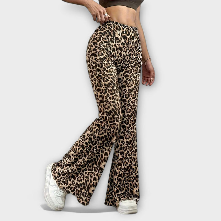 Blugi cu croială leopardo bootcut