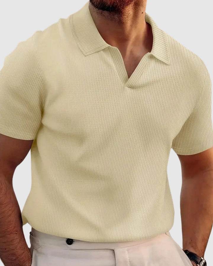 Tricou cu gâtV Libuše– cu model modern