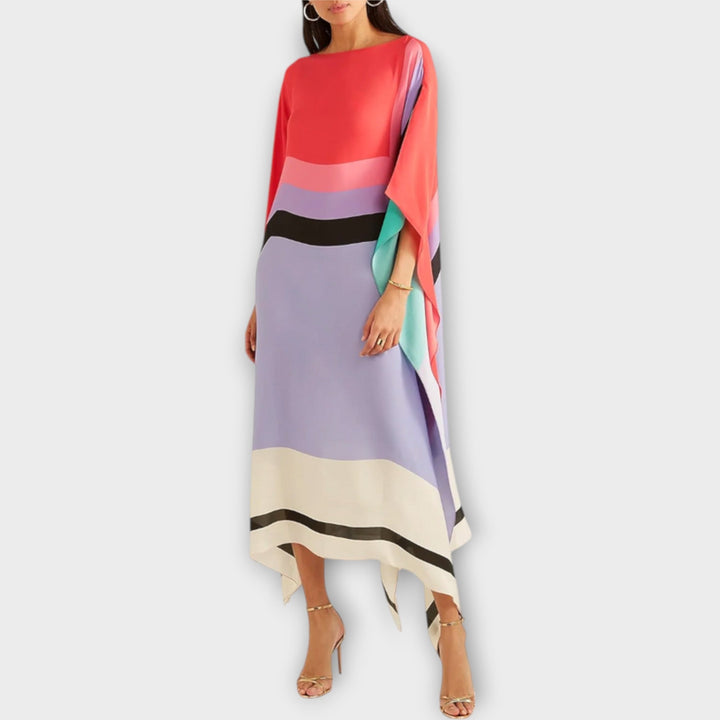 Elenora - Kaftan geometric cu croială largă