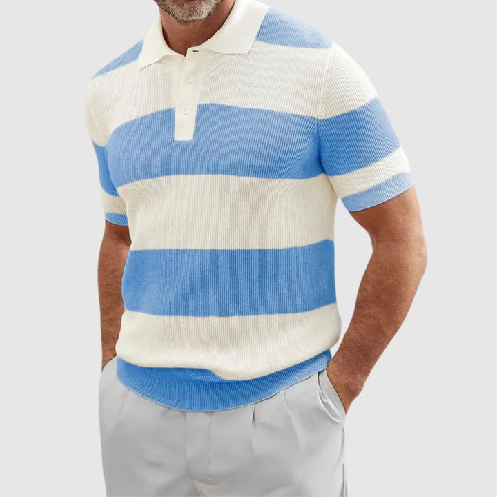 Libuše – Tricou polo cu dungi și cuibășeală