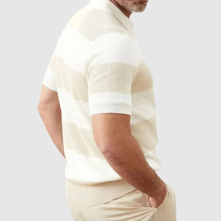 Libuše – Tricou polo cu dungi și cuibășeală