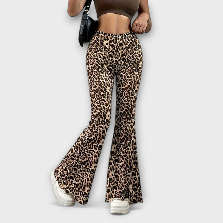 Blugi cu croială leopardo bootcut