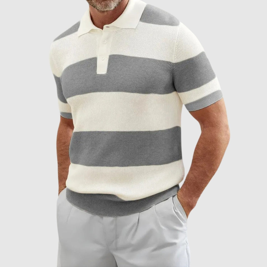 Libuše – Tricou polo cu dungi și cuibășeală