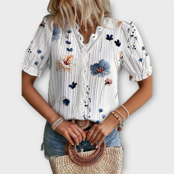 Hermina - Bluza cu decolteu în V