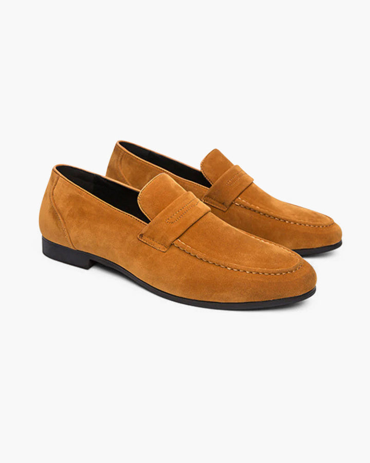 Pantofi Penny Loafer din piele nubuc