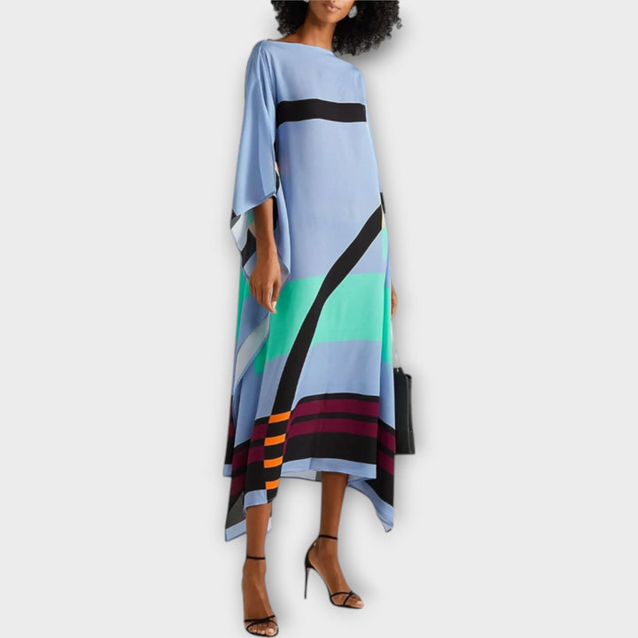 Elenora - Kaftan geometric cu croială largă