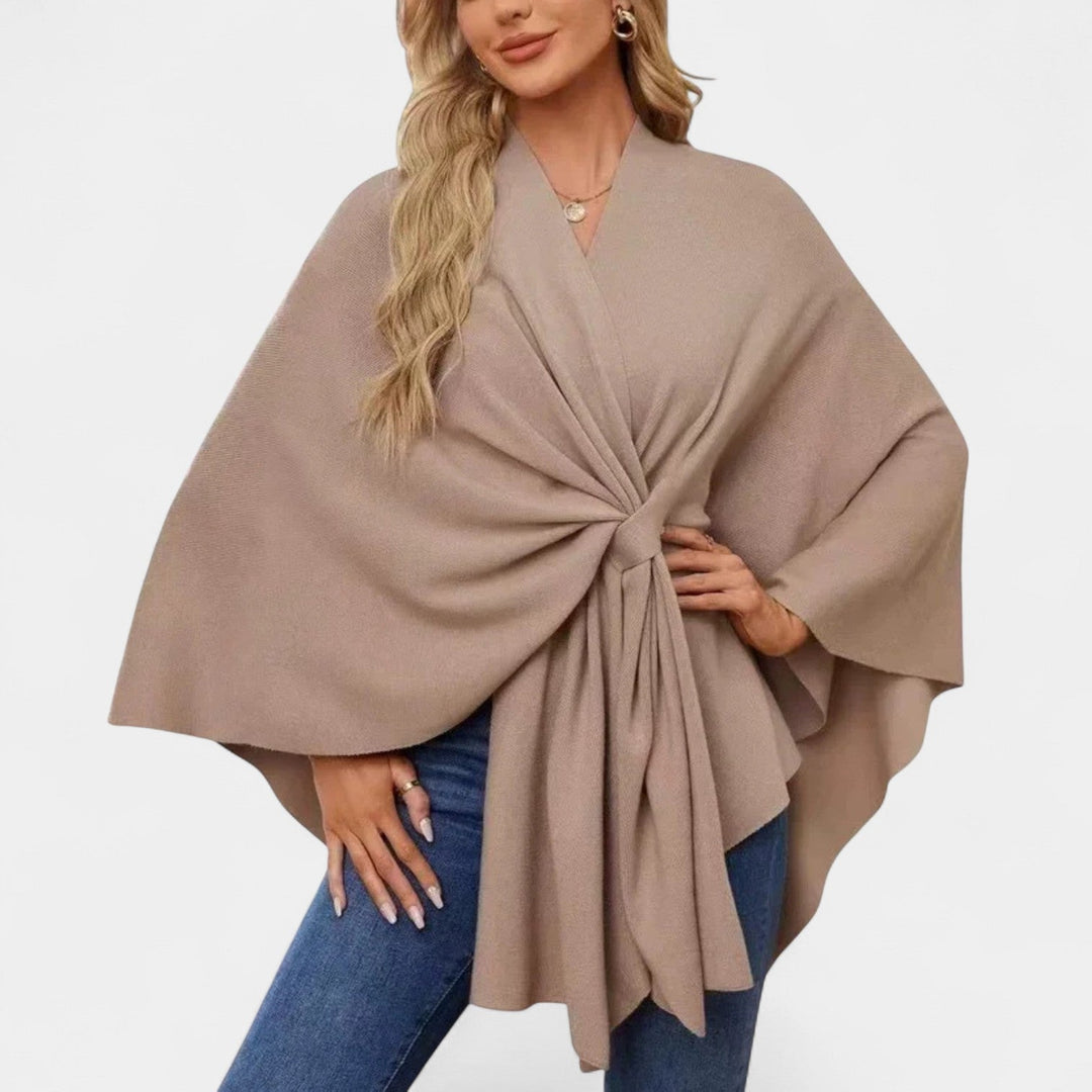 Daniela – Poncho elegant și vaporoasă cu nod