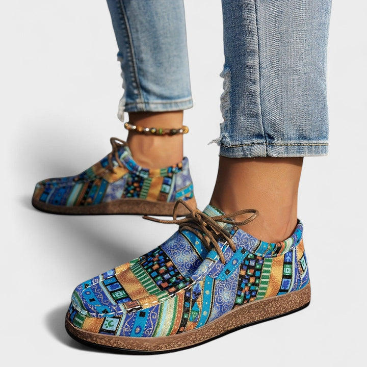 Milena - Pantofi de Artă Colorați