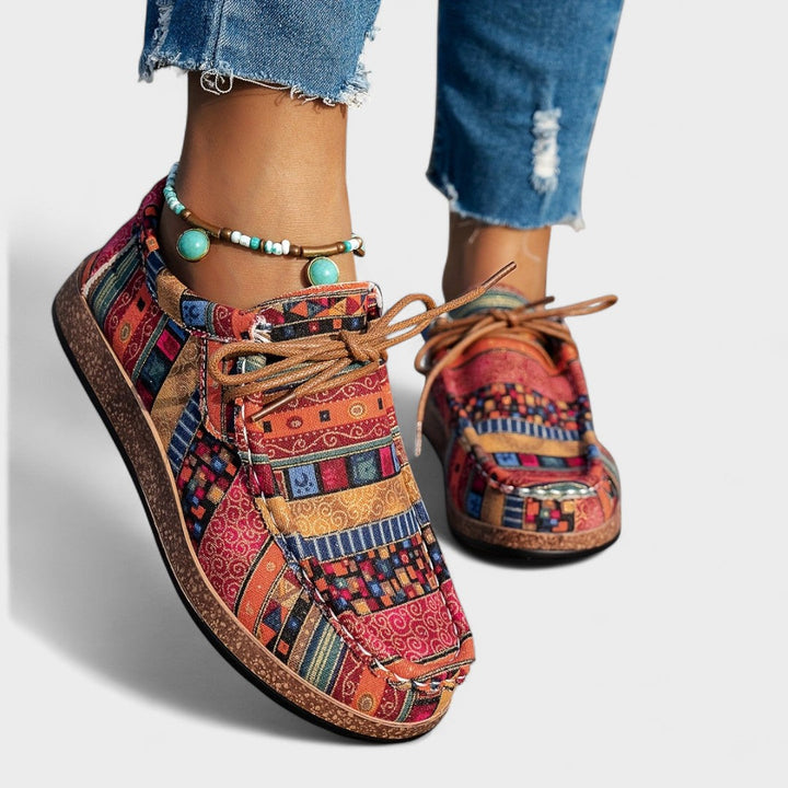 Milena - Pantofi de Artă Colorați