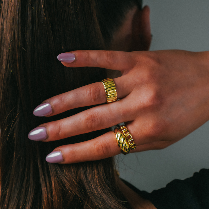 Maruša - Inele cu Lanț cu Mărime Reglabilă